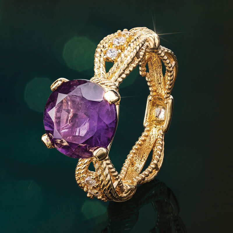 Gemma Bizantina Amethyst Ring